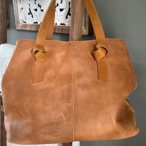 ABLE Leather Rachel Utility Tote Bag